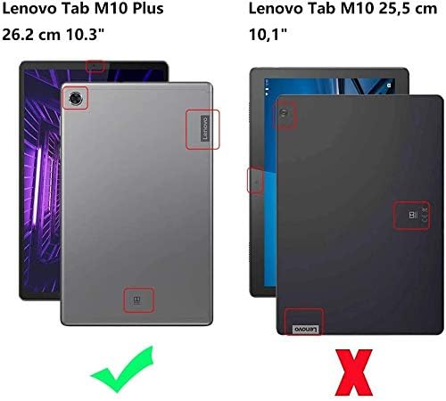 RLTech Keyboard Case for Lenovo Tab M10 FHD Plus, (QWERTY Layout) - Image 3