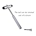 Reflex Hammer, for Neurologic Reflex Diagnosis and Testing - Tromner Neurological Reflex Hammer with Needle and Brush for Nurses, EMS, Medical Students, Emergency Room by QIYUN - Black