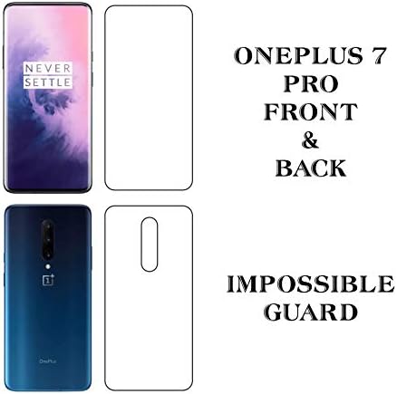 Sajni Creations Impossible OnePlus 7 Pro Front and Back Fibre Tempered Screen Guard for One Plus 7 Pro/OnePlus 7 Pro - Transparent (Does not Cover The Edges)