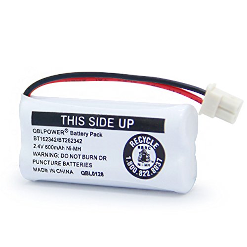 QBLPOWER BT162342 BT262342 Battery Compatible with BT183342 BT283342 BT166342 BT266342 VTech CS6114 CS6419 CS6719 AT&T EL52300 CL80111 Cordless Phone (Pack of 2)