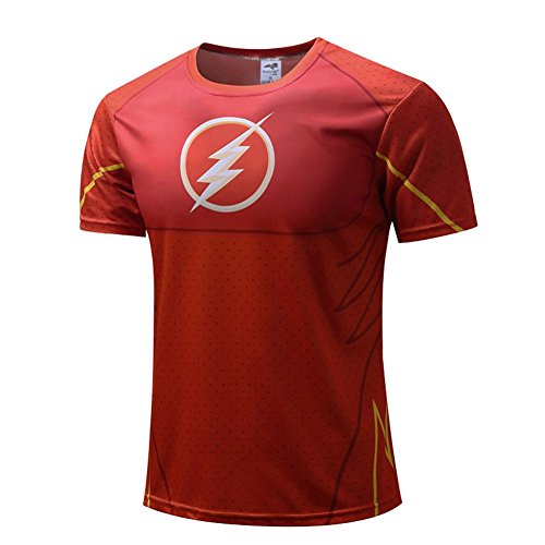 COOL Mens Flash Suit Up Sublimated Costume Tee Fitness Gym Shirt M