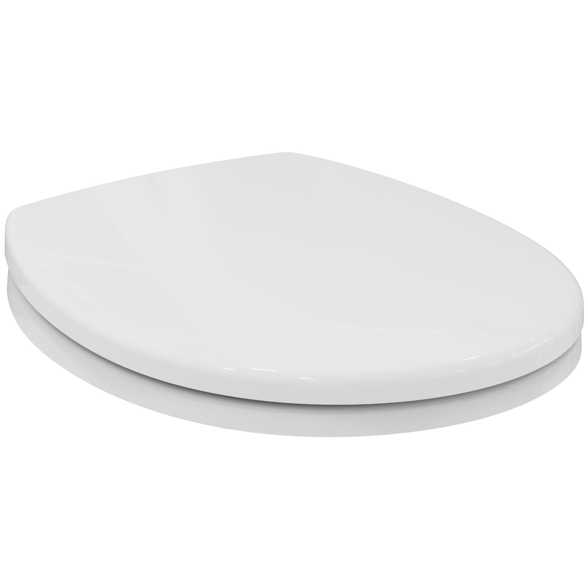 Armitage Shanks Contour 21 Toilet seat and Cover, Rounded Shape, Durable Toilet seat, Including Hinge Set for Easy Installation, Scratch-Resistant Urea – White (375x440x70 mm)