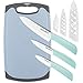Ceramic Knife Set, Kitchen Knives with Matching Sheath Covers and Cutting Board, Very Sharp Ceramic Chef Knife, 6