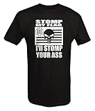 STOMP My Flag Your Ass American Punisher 3% Biker T shirt - Xlarge
