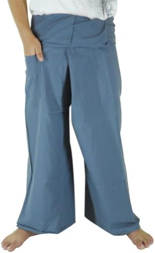 HelloBangkok Original Thai Fisherman Pants Trouser Yoga Massage Rayon Cotton Long