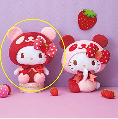 Amazon パンダ ハローキティ すとろべりべりｂｉｇぬいぐるみ 単品 赤 約35ｃｍ ぬいぐるみ おもちゃ