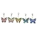 Macrorun Key Ring with Lobster Clasp Hardware 5D DIY Diamond Keychains Rhinestone Crystal Jewelry Charm Pendant Keyring Gift (5pcs Butterfly)