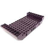 Lego Parts: Boat Hull Large Middle 8 x 16 x 2 1/3 with 5 Holes (Dark Brown)