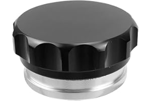 YIGUCS OD 2"/50.8mm Aluminum Alloy Weld Billet On Filler Neck with Cap Oil Fuel Water Tank Black