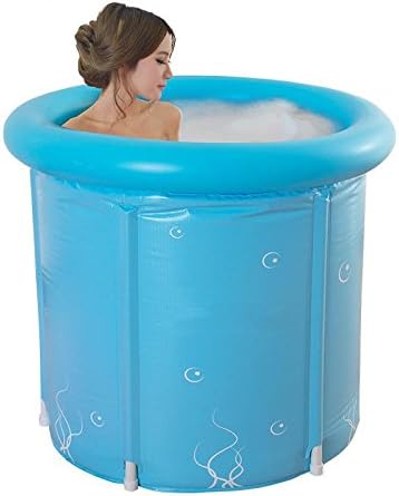Thermal bath barrel adult folding shower bath barrel barrel size , sky blue , 8080cm