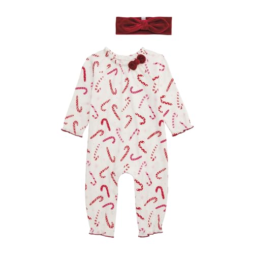 Mud Pie Kids Christmas Candy Cane One Piece
