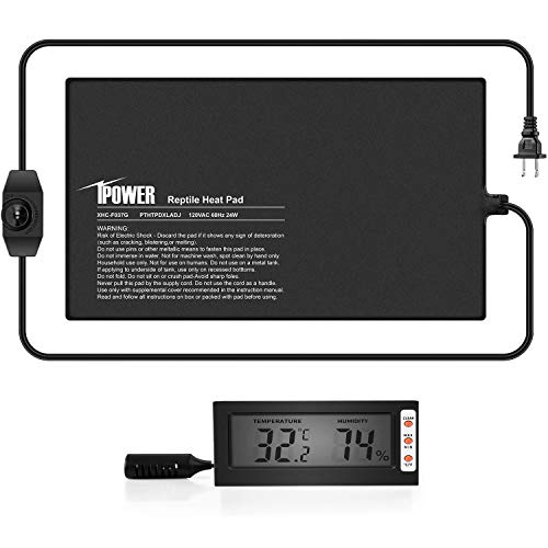 iPower 8"x18" Under Tank Warmer Heating Mat Reptile Terrarium Heat Pad