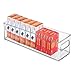 mDesign Stackable Plastic Storage Bin Container, Desk and Drawer Organizer Tote with Handles for Storing Gel Pens, Erasers, Tape, Pens, Pencils, Highlighters, Markers - 14.5