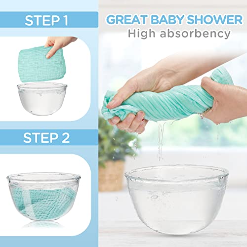 Tegeme 10 Pack Baby Muslin Burp Cloths Large 20" by 10" Cotton