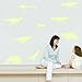 FLY SPRAY Large Size 9pcs Creative Luminous Wall Decorative Dinosaur Sticker Glow in The Dark Light Decor Removable Vinyl Decals Mural Baby Nursery Room