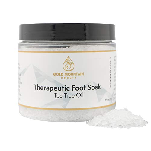 Tea Tree Oil Foot Soak with Epsom Salt. Helps Soak Away Athletes Foot