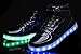 MOHEM ShinyNight High Top LED Shoes Light Up USB Charging Flashing Sneakers Shining Black