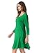 JollieLovin Fall Dresses for Women 3/4 Sleeve Plus Size Tshirt Dresses with Pockets Casual Swing Long Sleeve Dresses Loose Fit Winter Dresses Forest Green 3X