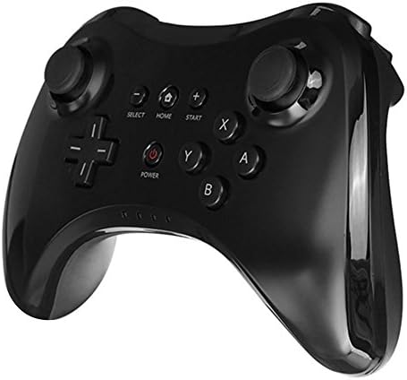Bestruket Wii U Pro controller,Classic Wireless Bluetooth Gamepad Dual Analog Built in Battery Single Motor Controller Nintendo Birthday Christmas Gift for Kids (Black)
