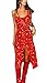 PRETTYGARDEN Women's Summer Spaghetti Strap Button Down Floral Printed Sleeveless Dress