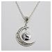Charm Moon Glass Tile Necklace Wolf Necklace Moon Necklace Glass Tile Jewelry Animal Jewelry Moon Jewelry Wolf Jewe (5)