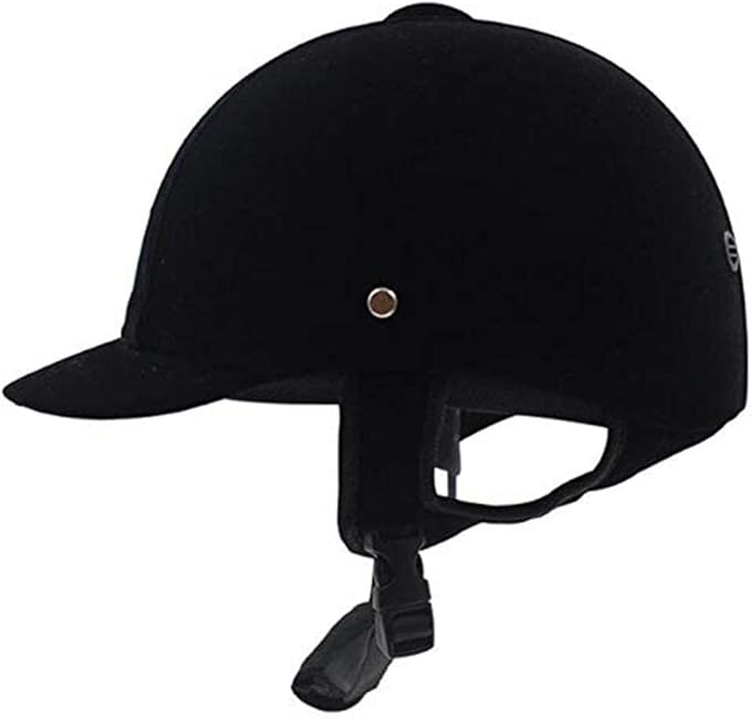 Riding Helmet, Helmets Comfortable Velvet Horse Riding Hat Horse Riding Helmets Lightweight