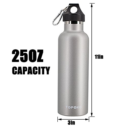 Topoko 25 Oz Double Wall Water Bottle Straw Lid Handle | Seychelles