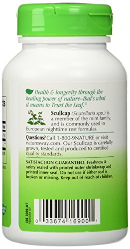 Nature's Way Scullcap Herb, 100 Capsules (Pack of 2)