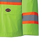Pioneer-High-Visibility-Lightweight-Waterproof-Safety-Rain-Suit-Reflective-Tape-Polyester-PVC-YellowGreen-Unisex-XL-V1080160U-XL