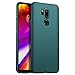 LG G7 Case,LG G7 ThinQ Case, Almiao [Thin Fit] Minimalist Slim Protective Phone Case Back Cover for LG G7 (Green Gravel)