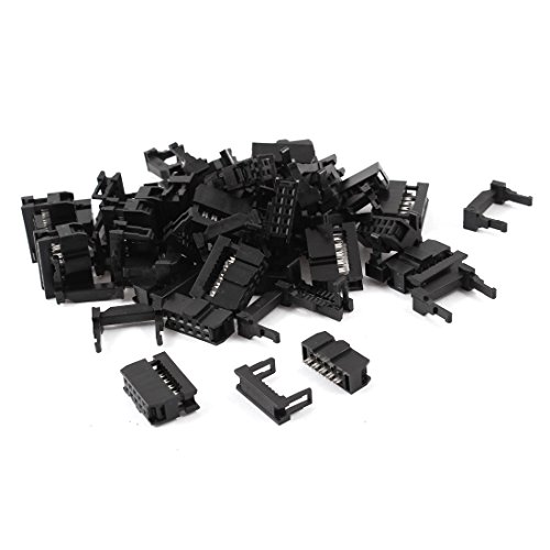 Uxcell 25 pcs idc cable connector fc-10p 10pin female h…