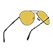 Mens Womens Classic Retro Night Vision Polarized Yellow Driving Glasses Anti-glare Rain Day Sun Glasses