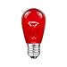 Novelty Lights 25 Pack S14 Outdoor Patio Edison Replacement Bulbs, E27 Medium Base, Multi, 11 Watt