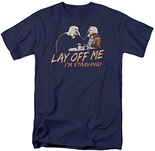 Saturday Night Live SNL Lay Off Me Mens Short Sleeve Shirt NAVY 4X