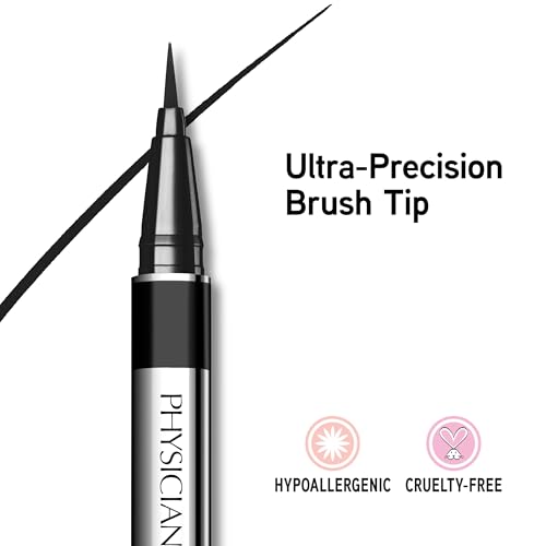 PHYSICIANS FORMULA EYE BOOSTER, LASH-ENHANCING 2-IN-1 EYELINER SERUM, DERMATOLOGIST APPROVED, HYPOALLERGENIC, CRUELTY-FREE & VEGAN – BLACK