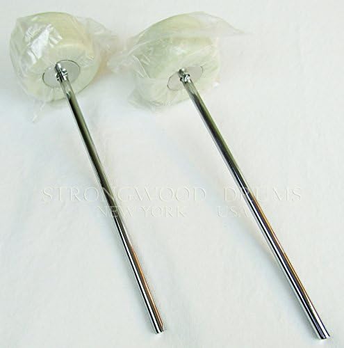 Bass Drum Beater Medium Felt Round Style for Drum Pedals 2-PACK