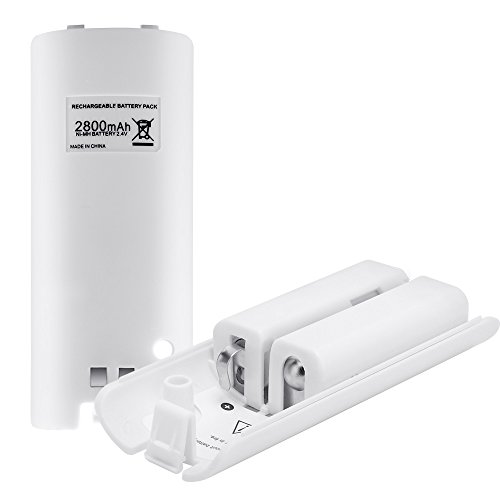 Batteries Pack for Wii Remote Controllers, Lavuky WD04 Rechargeable