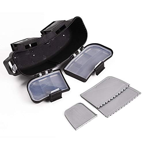 DHTOMC Angelkasten ABS Multifunktionale Angeln Box Portable Fischereiköder Gerätspeicher Taille Träger Schwarz Angeln… – Bild 6
