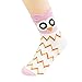 V28® Women's Cute Owl Various Pattern Mixed Color Soft Socks (One Size, 5 Mixed Colors Set)