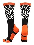 MadSportsStuff Elite Basketball Socks with Net Crew Length (Multiple Colors)