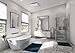 Good Housekeeping 90064 Buckingham Decorative Bathroom Ventilation Exhaust Fan with Light and Nightlight, Medium, Brushed Nickel