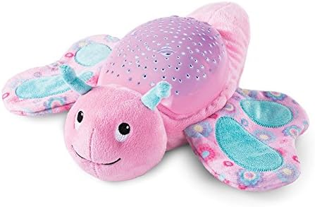 YCMY Twilight Butterfly Plush Nightlight Projector Slumber Buddies Projection and Melodies Soother Baby Sleep Animal Comfort Plush Toy (Pink)