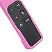 AKWOX Protective Case for Apple TV 4K / 4th 5th Gen Remote - Light Weight [Anti Slip] Shock Proof Silicone Cover with Lanyard (Pink) - not for Series 6th Gen 2021