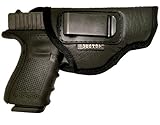 IWB Gun Holster by Houston - ECO Leather Concealment Inside The Waistband with Metal Clip FITS Glock 43 & 42, KAHR PM 45,MAKAROV.KELTEC PF9/P11