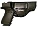 IWB Gun Holster by Houston - ECO Leather Concealment Inside The Waistband with Metal Clip FITS Glock 43 & 42, KAHR PM 45,MAKAROV.KELTEC PF9/P11