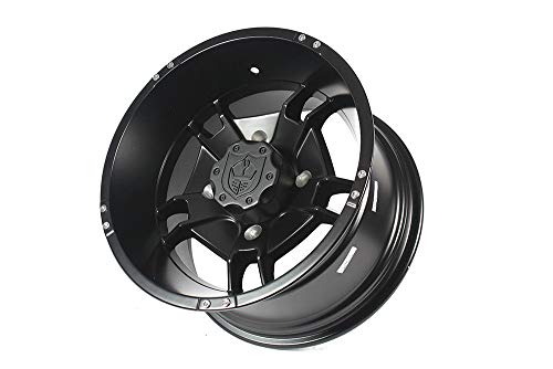 Pro Armor CA1408RYBL 14" Ryder UTV Wheel Rim, Rear 14x8 Matte Black, 4x137 Lug Pattern, for Can-Am Maverick Max X3