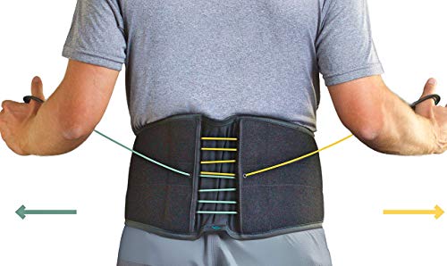 Aspen Quikdraw PRO Back Brace, Patented Pulley System for Targeted Compression, Back Braces for Lower Back Pain Relief for Herniated Disc, Sciatica, Scoliosis for Men & Women, Black Large - Thumbnail 3
