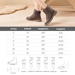 hash bubbie Womens Combat Boots Non Slip Ankle