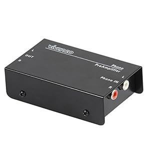 Vivanco PA115 Phono voorversterker incl. netadapter zwart