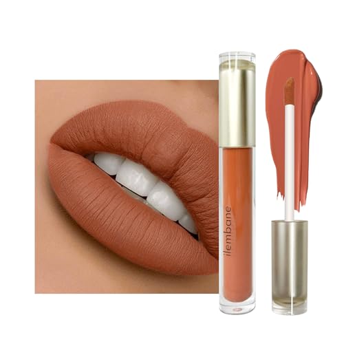 ilembane Caramel Nude Matte Liquid Lipstick Long Lasting - Moo... 41nE51v3VzL